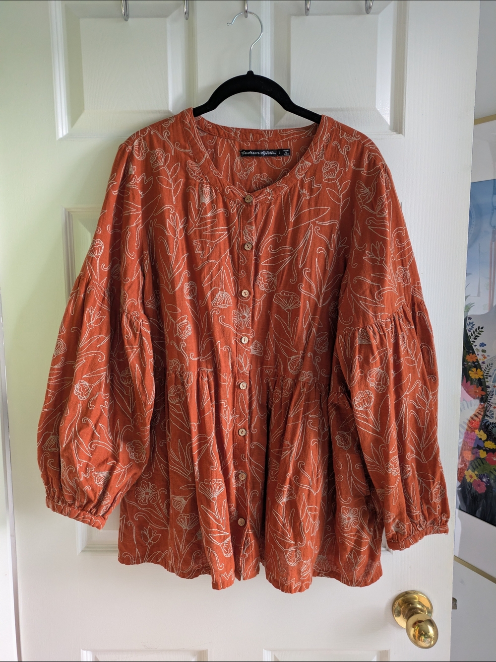 Gudrun Sjoden Embroidered Tunic Large